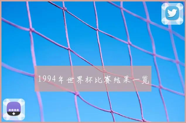 1994年世界杯比赛结果一览